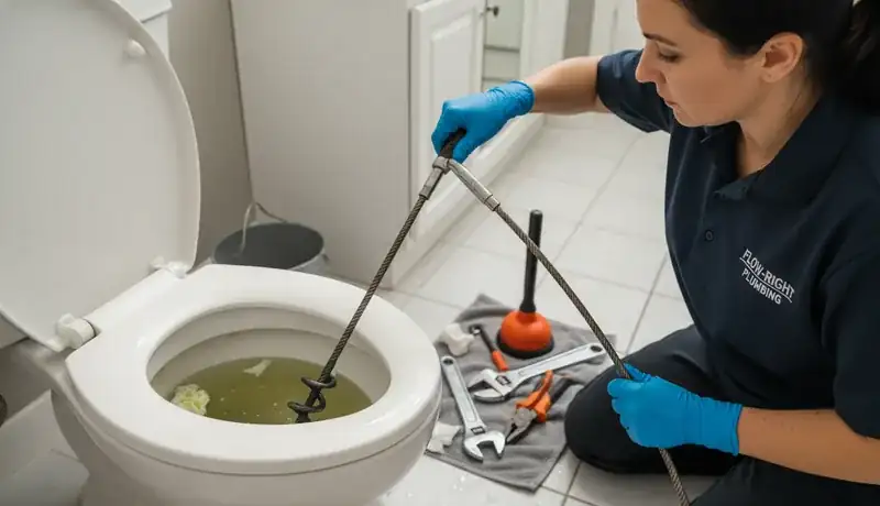 Expert Plumbing Pro - clogged-toilet-repair
